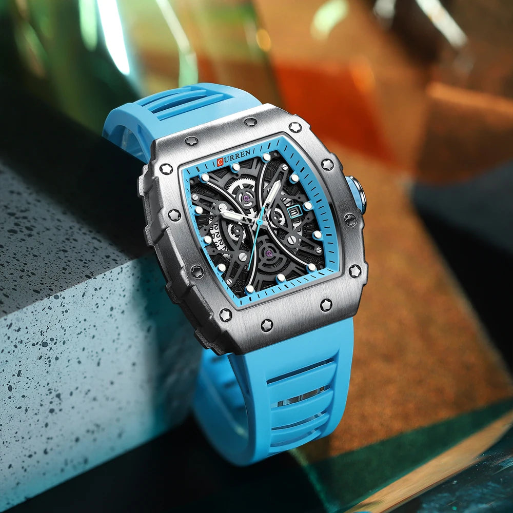 Curren Rectangular Men's Quartz Watch