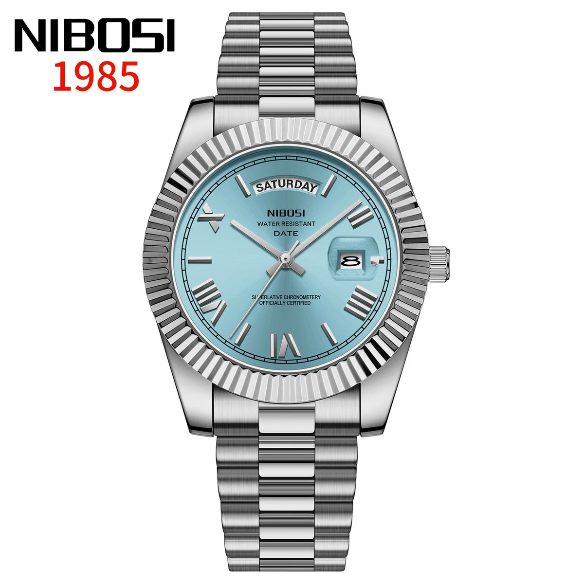 NIBOSI Roman Dial Men's Luxury Quartz Watch