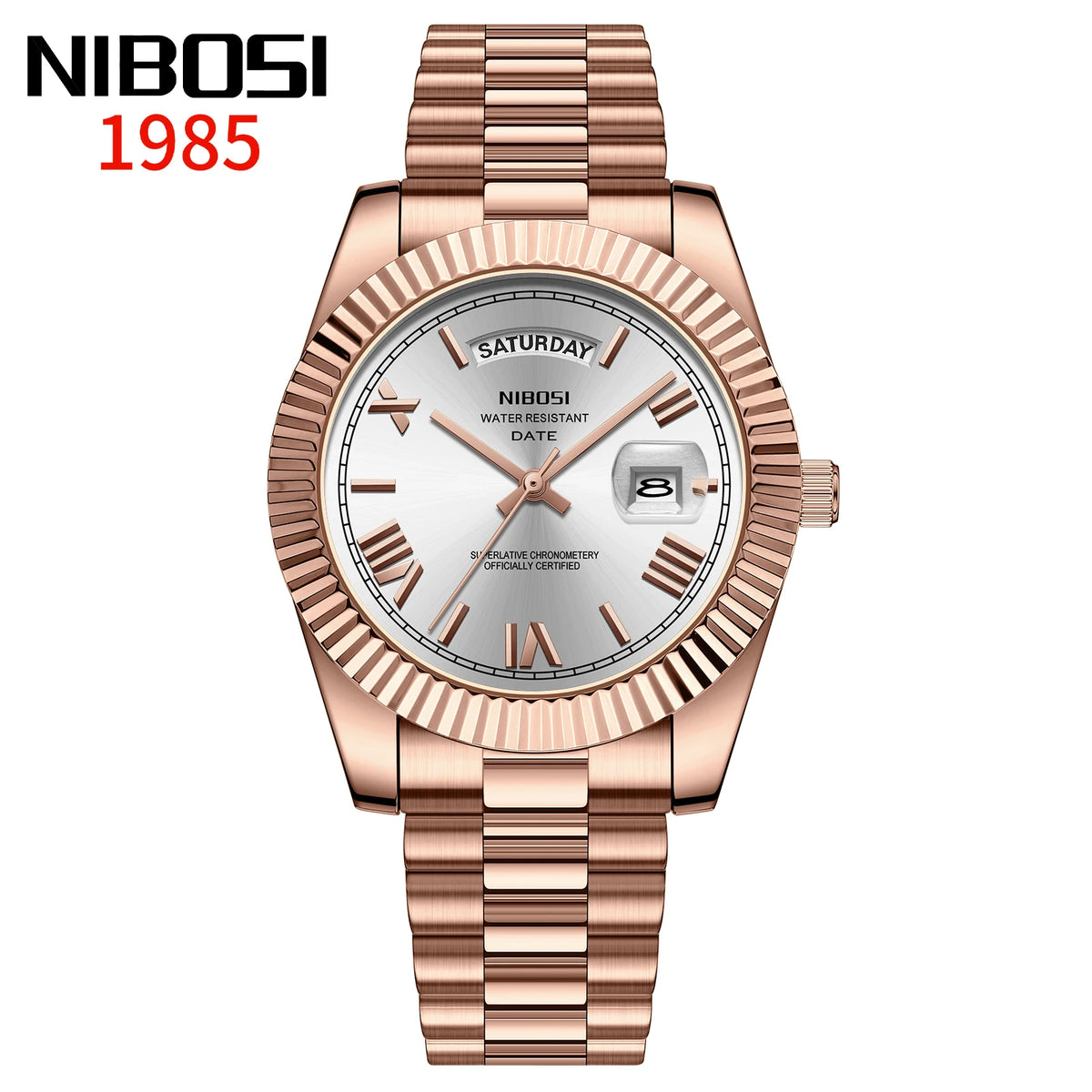NIBOSI Roman Dial Men's Luxury Quartz Watch