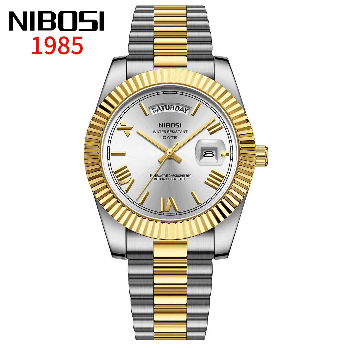 NIBOSI Roman Dial Men's Luxury Quartz Watch