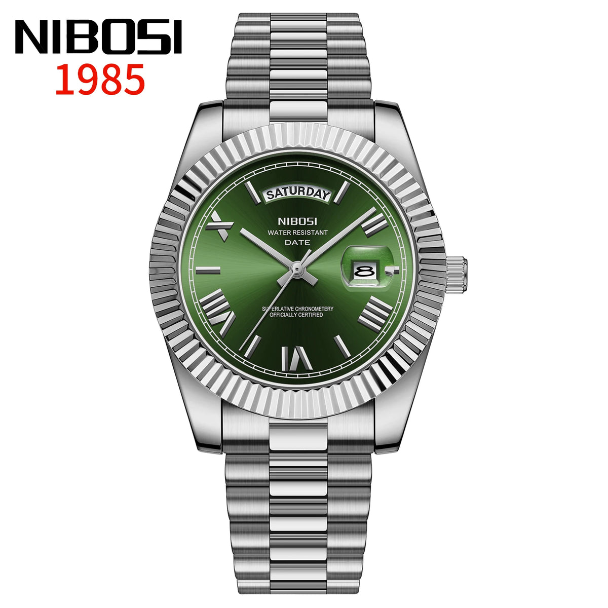 NIBOSI Roman Dial Men's Luxury Quartz Watch