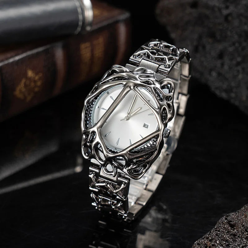 Spider Web Dial Y2K Retro Quartz Watch