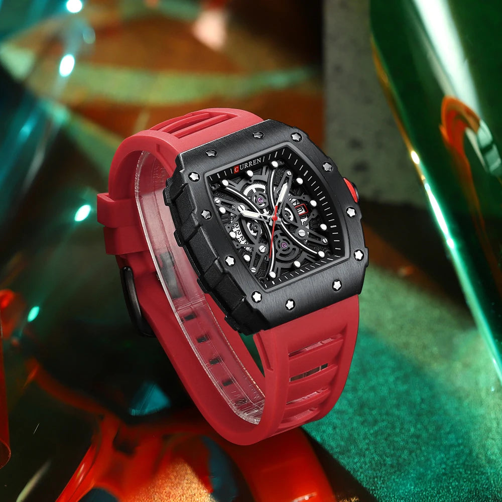 Curren Rectangular Men's Quartz Watch