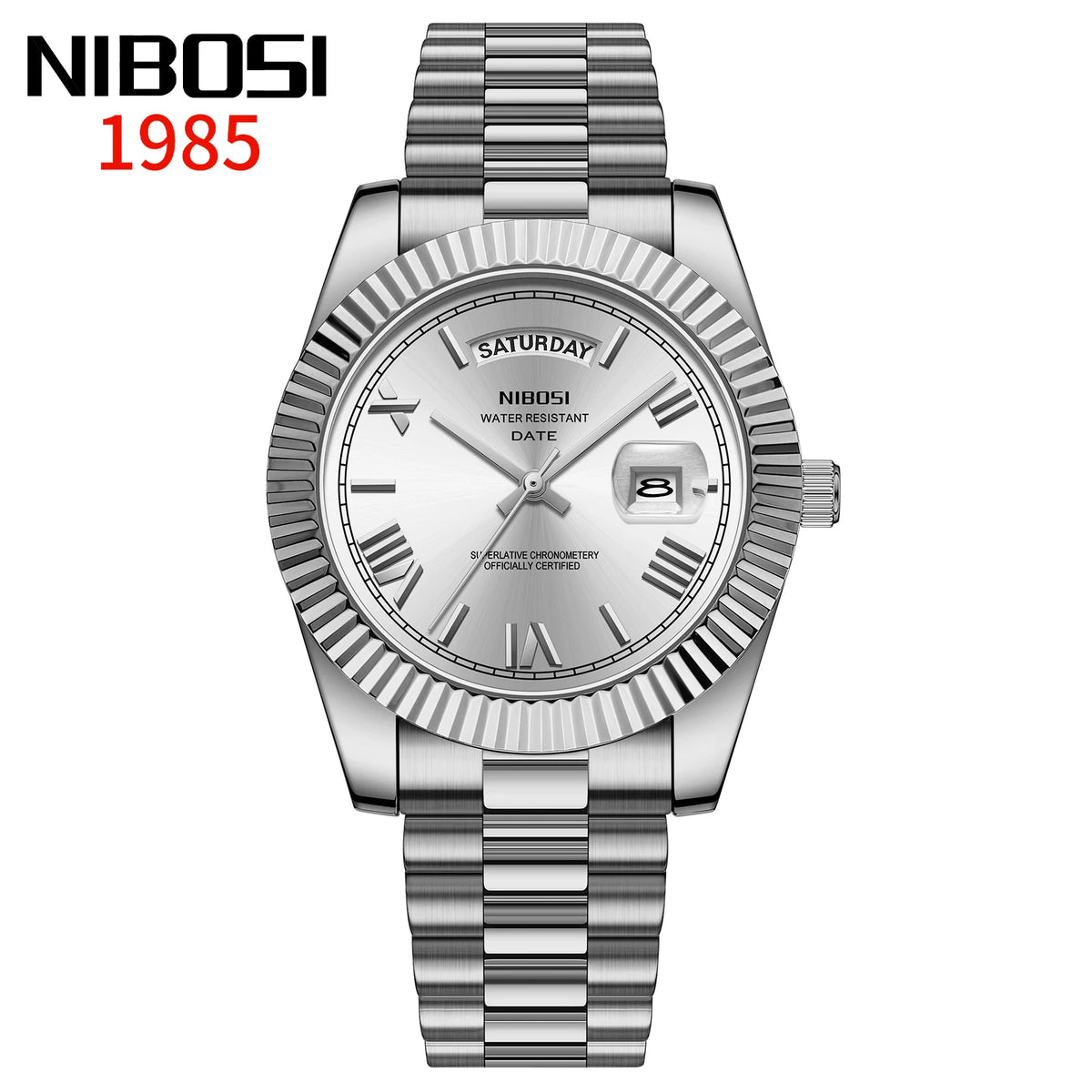 NIBOSI Roman Dial Men's Luxury Quartz Watch