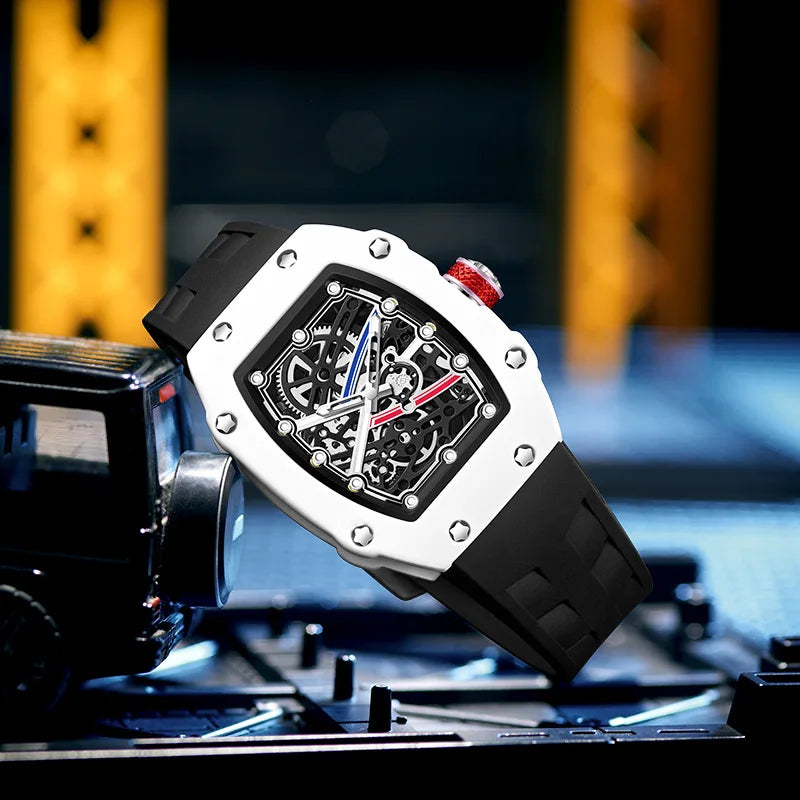 GRAYSS Slim Barrel Men's Luxury Quartz Watch