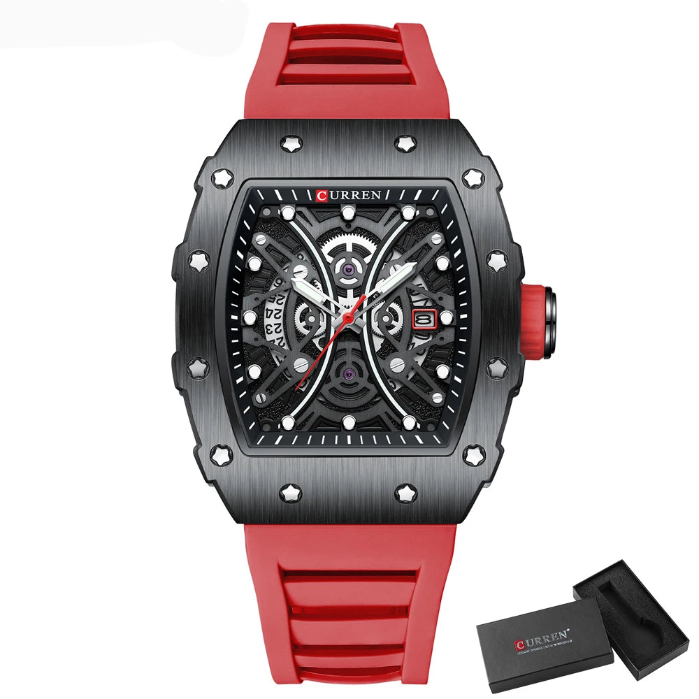 Curren Rectangular Men's Quartz Watch