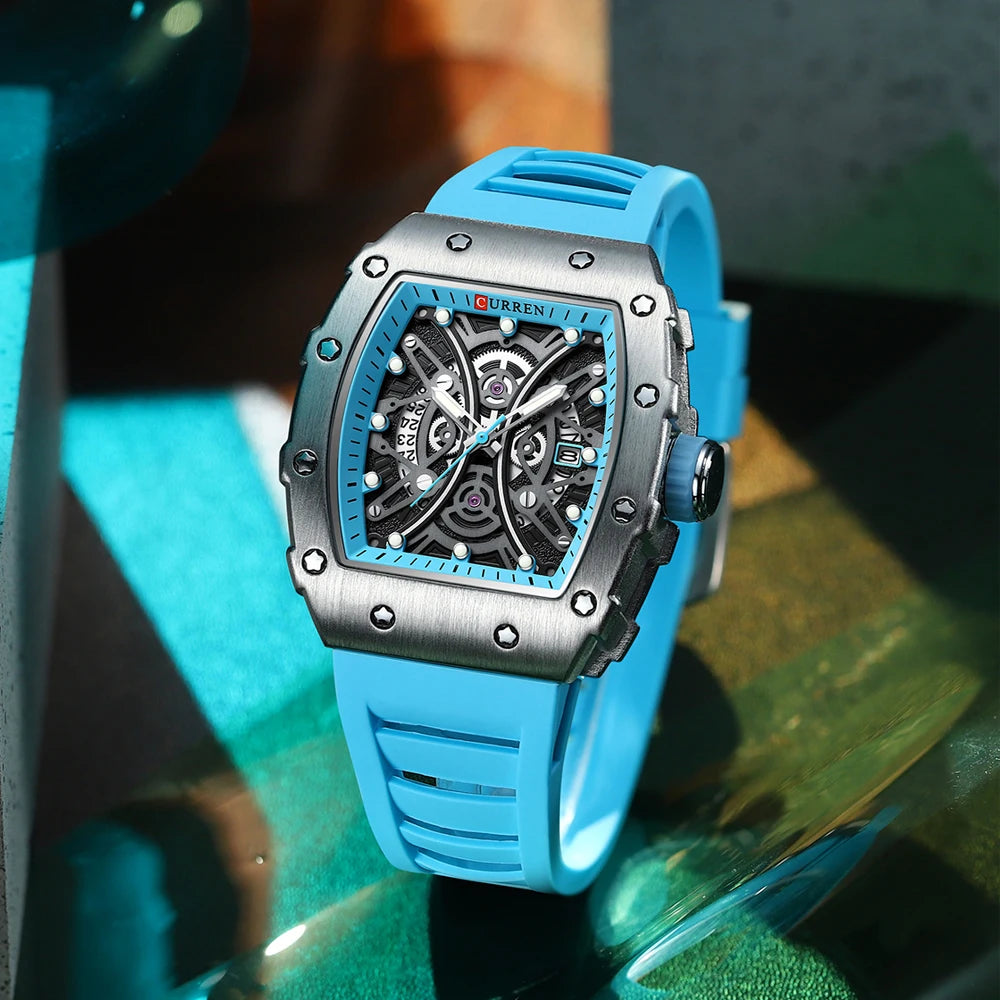 Curren Rectangular Men's Quartz Watch