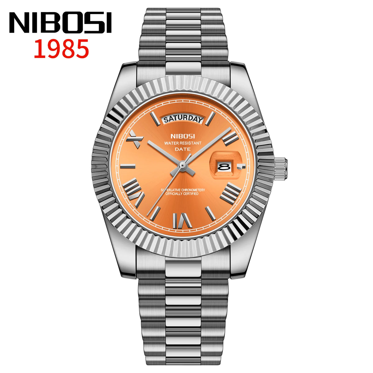 NIBOSI Roman Dial Men's Luxury Quartz Watch