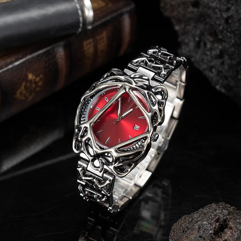 Spider Web Dial Y2K Retro Quartz Watch