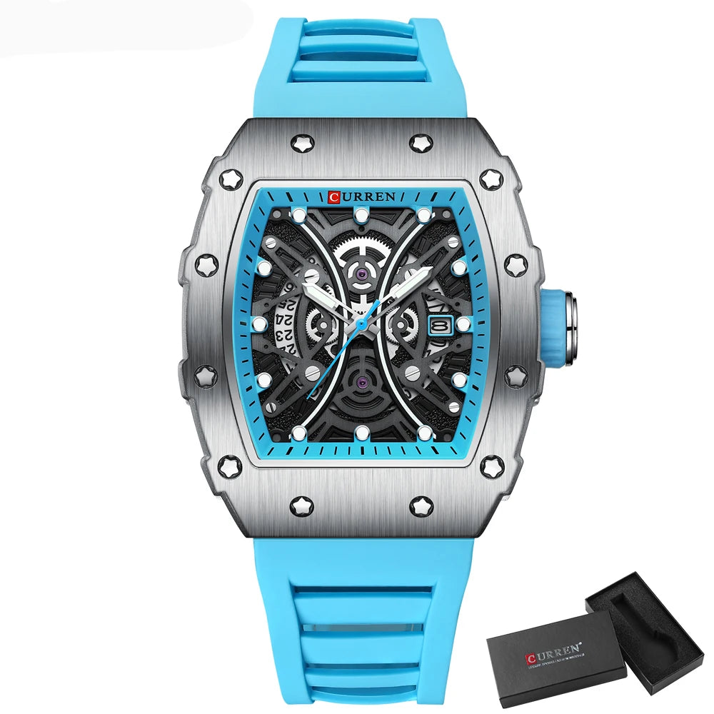 Curren Rectangular Men's Quartz Watch
