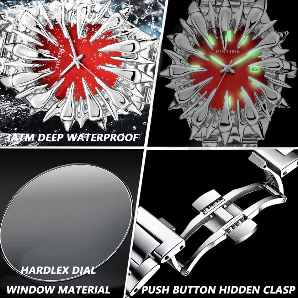 PINTIME Dragon Scale Y2K Quartz Watch
