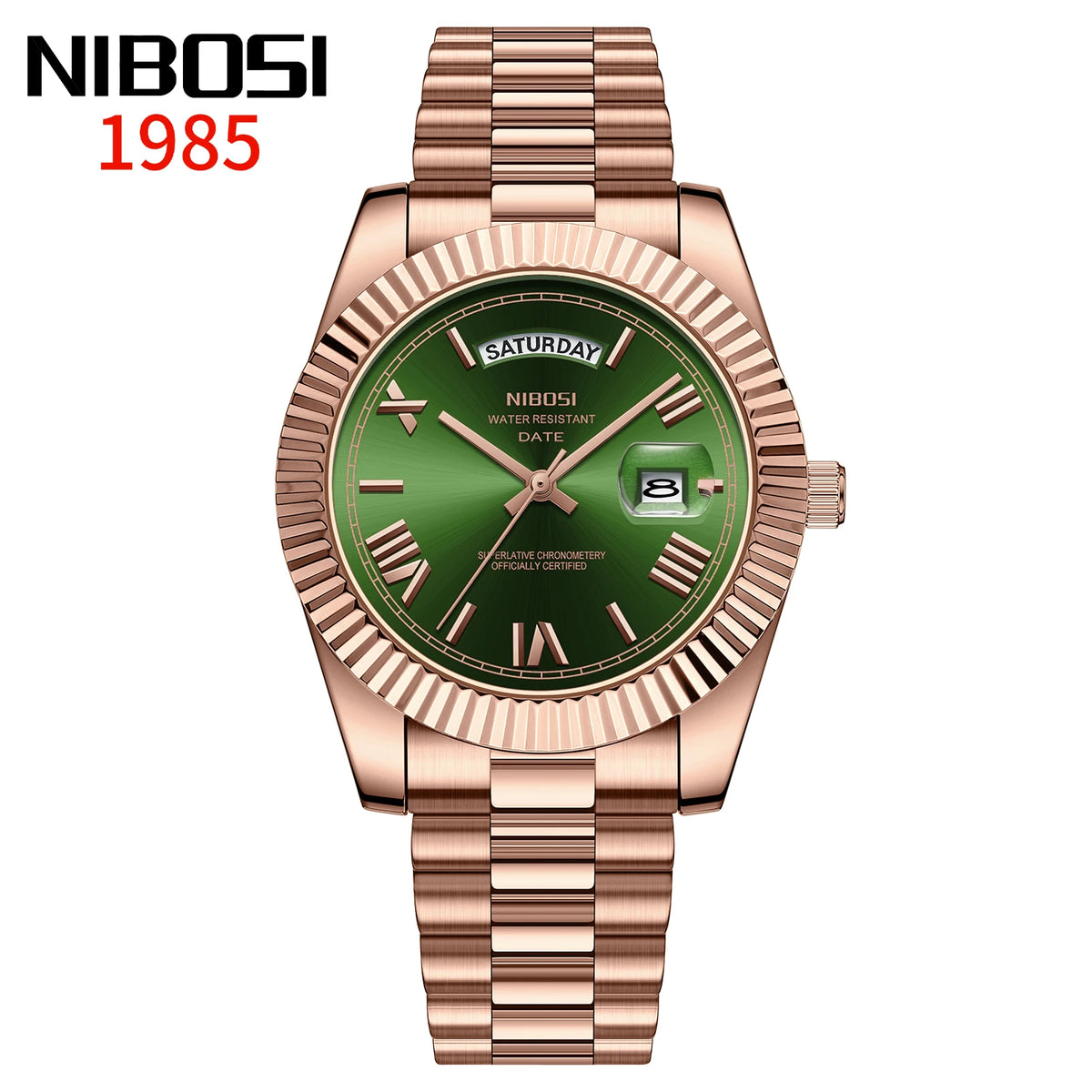 NIBOSI Roman Dial Men's Luxury Quartz Watch