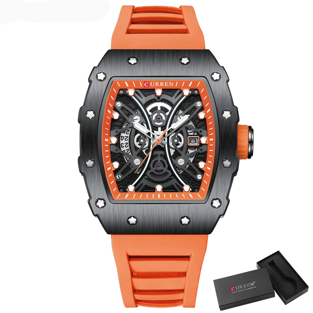 Curren Rectangular Men's Quartz Watch